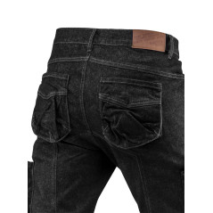 Pracovné nohavice s 5 vreckami DENIM čierne, veľkosť XXL