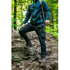 Prémiová pracovná mikina fleece, výstuhy z Cordury, veľkosť XXL