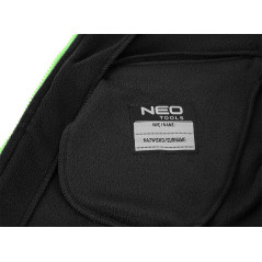 Prémiová pracovná mikina fleece, výstuhy z Cordury, čierna, veľkosť XXL