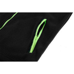 Prémiová pracovná mikina fleece, výstuhy z Cordury, čierna, veľkosť XXL