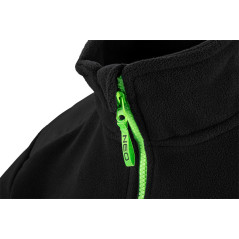 Prémiová pracovná mikina fleece, výstuhy z Cordury, čierna, veľkosť XXL