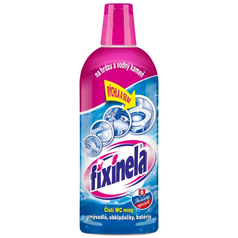 Tekutý čistič WC, umývadiel Fixinela, 500 ml