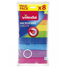 Mikrovláknové utierky 30x30 cm Microfibre Colors, 8 ks