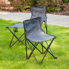 Kempingový nábytok Camping Antracit