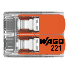Páčková spojovacia svorka 2x0,2x4 mm2 221-412