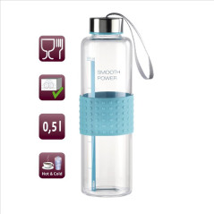 Sklenená fľaška 0,5 L na nápoje Smooth Power