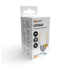 LED žiarovka E27, 8 W, 3000 K, 720 lm, miniglobe