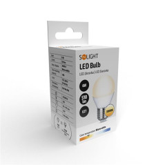LED žiarovka E27, 6 W, 3000 K, 510 lm, miniglobe
