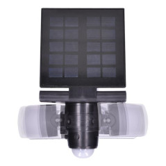 LED solárne svietidlo so senzorom, 8 W, 600 lm, Li-on, čierne