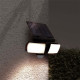 LED solárne svietidlo so senzorom, 8 W, 600 lm, Li-on, čierne