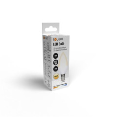 LED žiarovka E14, 6 W, 3000 K, 510 lm, sviečka