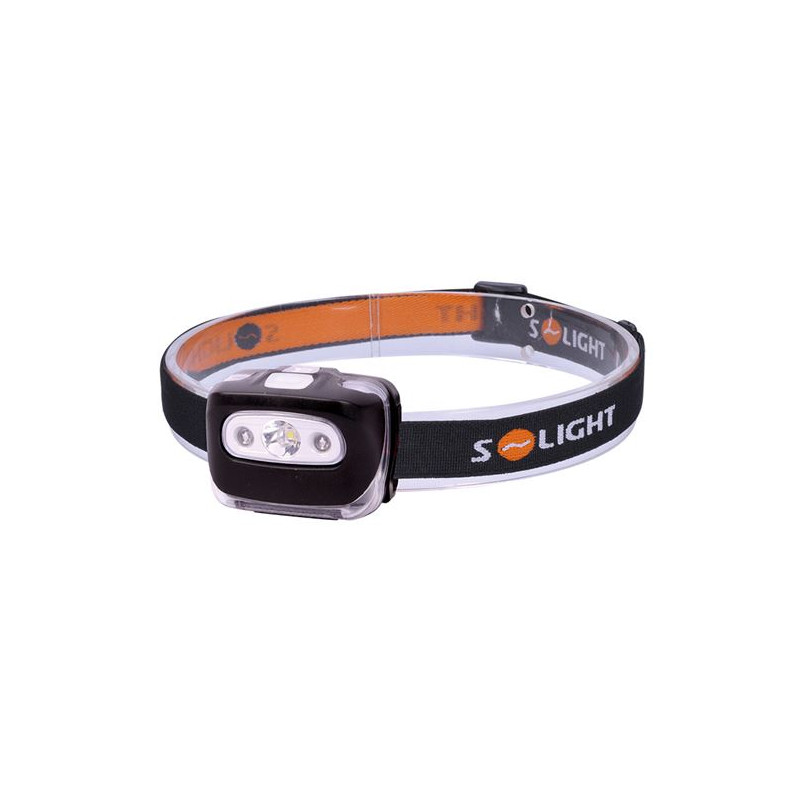 LED čelové svietidlo 3 W + červené svetlo, 3x AAA