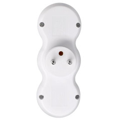 Rozbočovač 2x 10 A s USB A+C nabíjačkou, biely