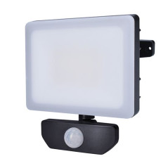 LED reflektor Quick so senzorom, 30 W, 2550 lm, 4000 K, IP44, čierny