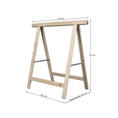Drevený skladací podstavec 75 cm