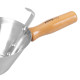 Murárska naberačka nerezová 180 mm s drevenou rúčkou