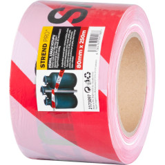 Výstražná páska 80 mm x 250 m ZÁKAZ VSTUPU, červená/biela