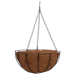 Závesný kvetináč 30x30x14 cm LC-CocoH-23, s retiazkou a háčikom