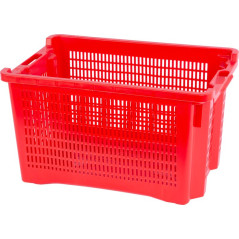 Prepravka 56x35x31 cm perforované steny, 40 litrov, červená ICS M401000