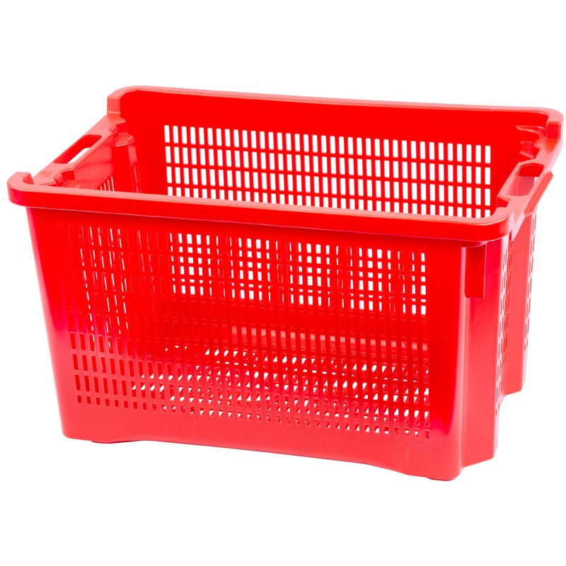 Prepravka 56x35x31 cm perforovaná, 40 litrov, červená ICS M402000