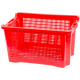Prepravka 56x35x31 cm perforovaná, 40 litrov, červená ICS M402000