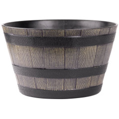 Plastový kvetináč 39x23 cm Woodeff natural