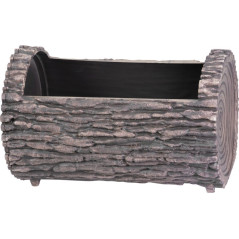 Plastový kvetináč kmeň 35x22 cm Woodeff walnut