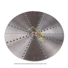 Segmenty upínacej platne 250 mm