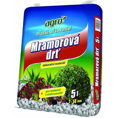 Mramorová drvina 4–7 mm, 5 L