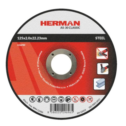 Rezný kotúč na oceľ 125x2,0x22,23 mm AS-30 Classic
