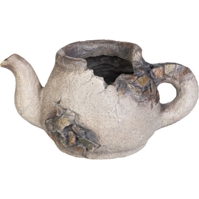 Záhradná dekorácia Čajník 23,5x40x20,5 cm kvetináč, keramika