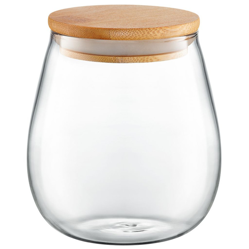Sklenená dóza s bambusovým vekom 700 ml Belly