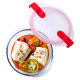 Okrúhla sklenená nádoba 350 ml s vekom Cook&Heat
