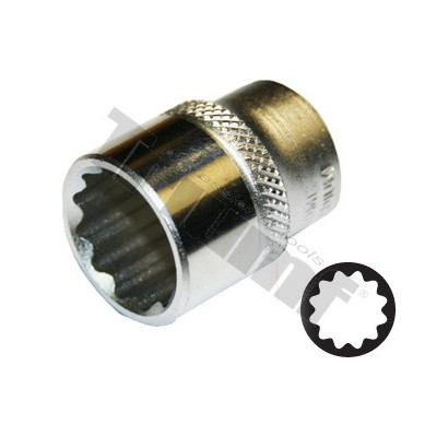 Nástrčkový kľúč 12-hran 23 mm 1/2"