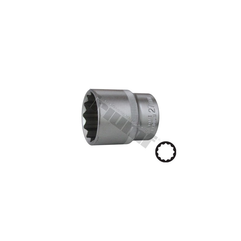 Nástrčkový kľúč 12-hran 27 mm 1/2"