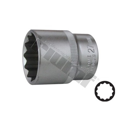 Nástrčkový kľúč 12-hran 27 mm 1/2"