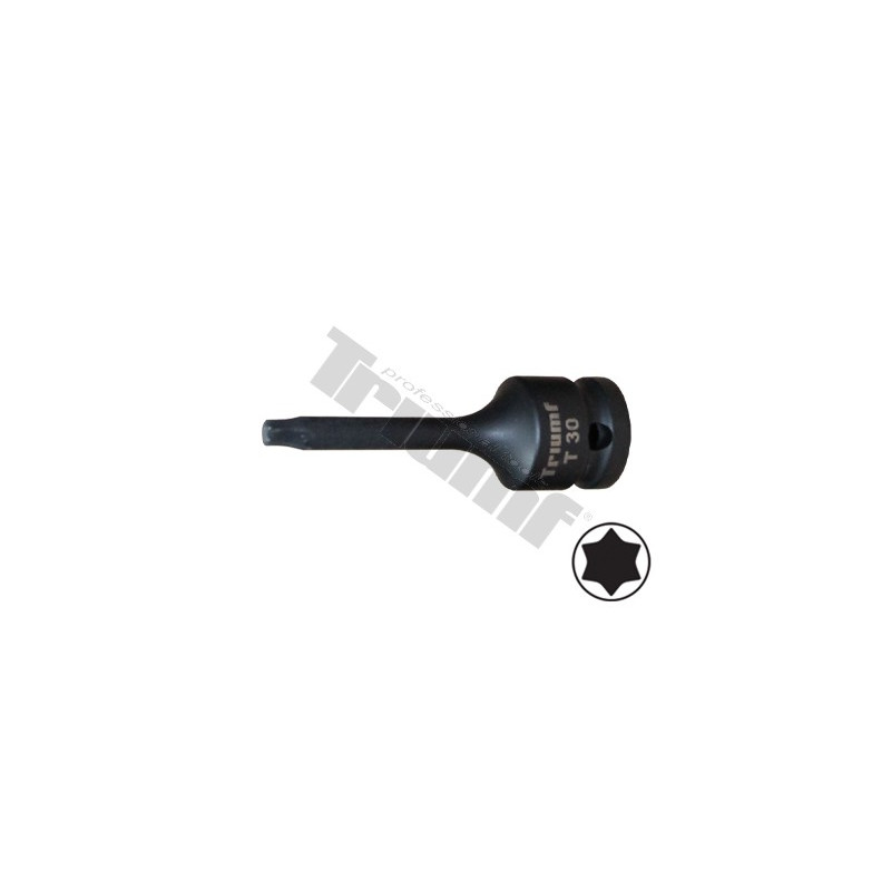 Kovaný bit torx T30 mm s 1/2" hlavicou, 80 mm