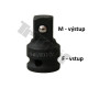 Redukcia kovaná vstup 3/8" - výstup 1/2"