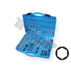 Gola sada 6-hran, 1/4", 3/8", 1/2", 171 dielov