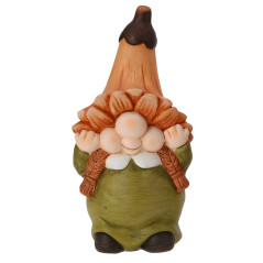 Záhradná dekorácia Trpaslík jesenný 12x9x22 cm, polyresin