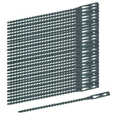 Plastové pásiky na viazanie rastlín 130 mm, zelené, 50 ks