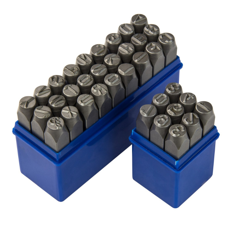 Raznice písmená + čísla 10 mm, 36-dielna sada