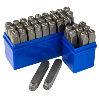 Raznice písmená + čísla 10 mm, 36-dielna sada