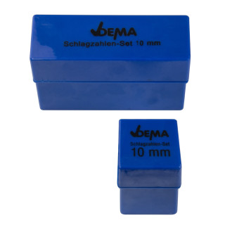 Raznice písmená + čísla 10 mm, 36-dielna sada