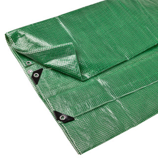 Zakrývacia plachta 100 g/m2, 6x2 m, mriežková transparentná/zelená