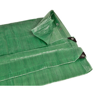 Zakrývacia plachta 100 g/m2, 3x2 m, mriežková transparentná/zelená