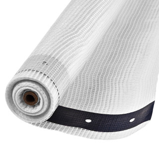 Zakrývacia plachta 180 g/m2, 2x20 m, mriežková transparentná/biela
