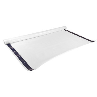 Zakrývacia plachta 180 g/m2, 2x20 m, mriežková transparentná/biela