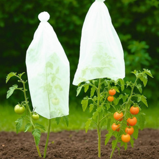 Netkaná textília na ochranu paradajok, tunel 10x0,65 m, biela