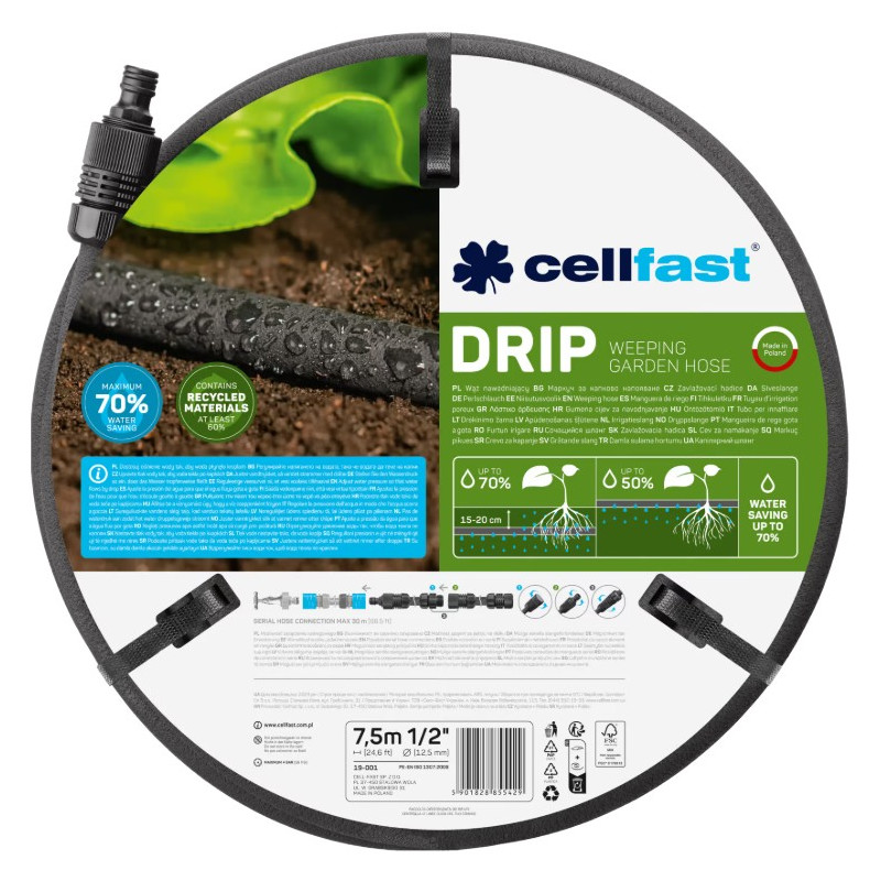 Presakovacia hadica DRIP 1/2" 7,5m Presakovacia hadica DRIP 1/2" 7,5m